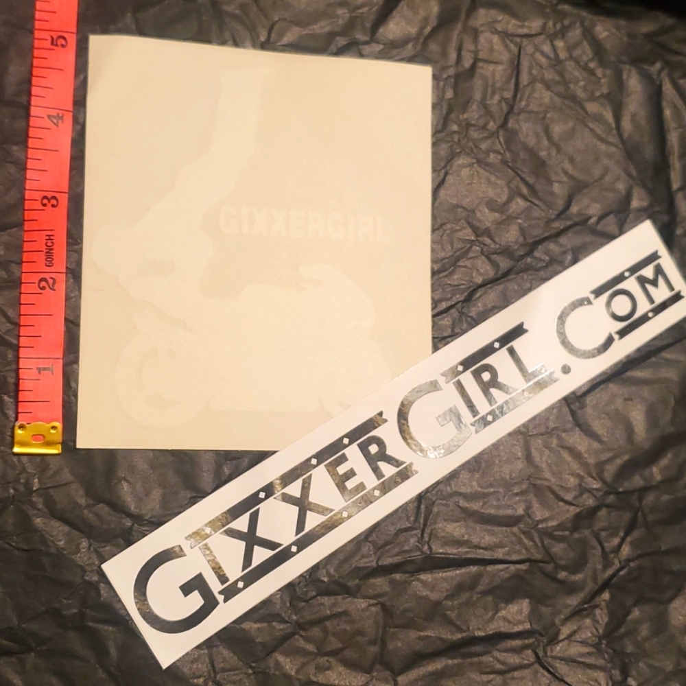 (2) GIXXER GIRL.COM DECALS